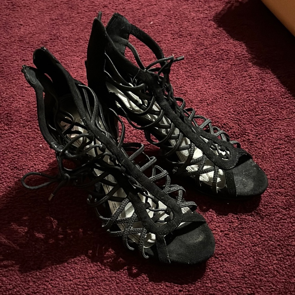 black heels
